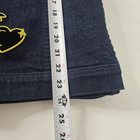 Eileen Fisher Denim Women's Jacket Dark Button Up JC Patch Size XL - Picture 12 of 12